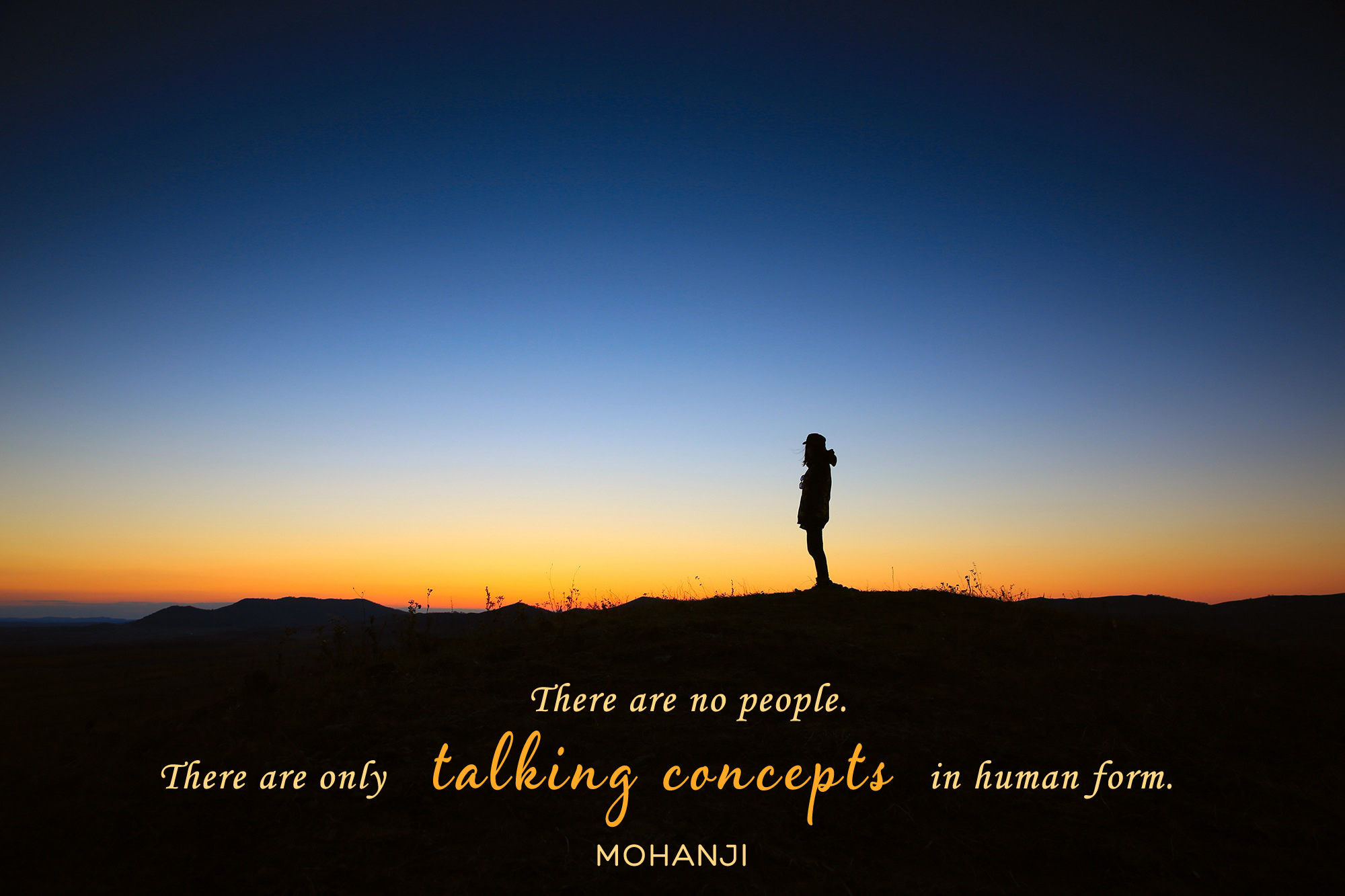 Mohanji quote - There are no people