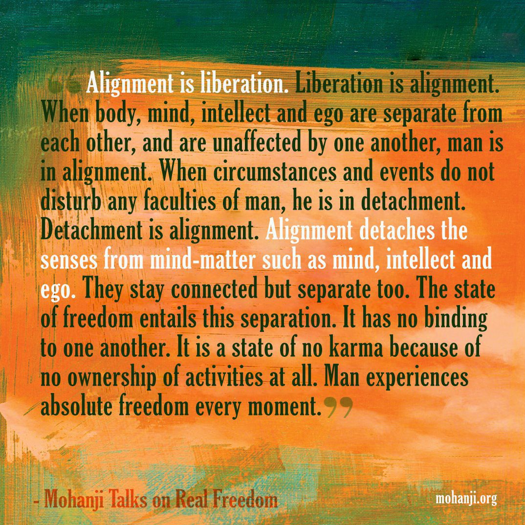 Mohanji quote - Real freedom