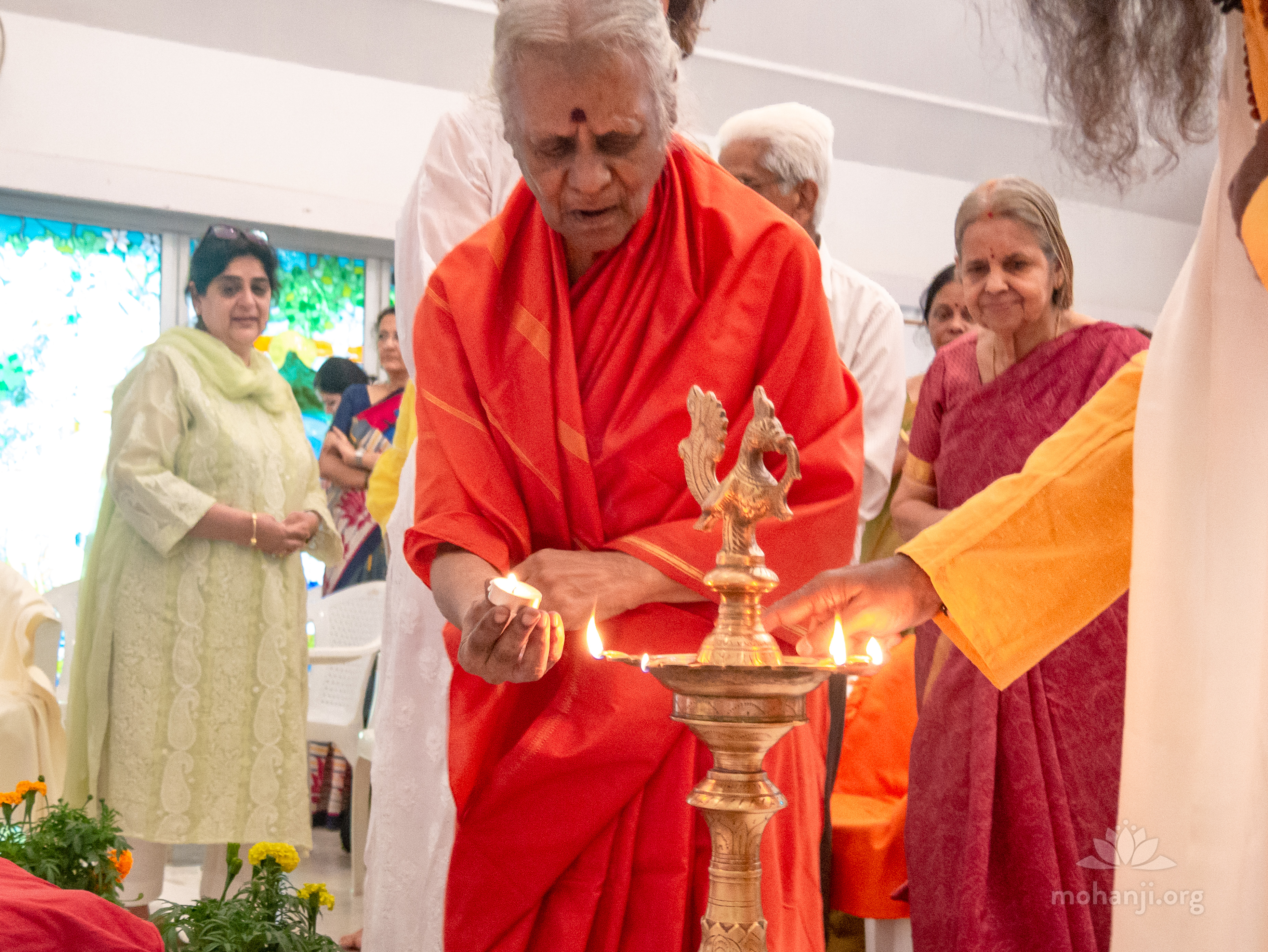 Mohanji - Guru Purnima satsang in Bangalore, with guest Devi Amma P2350165