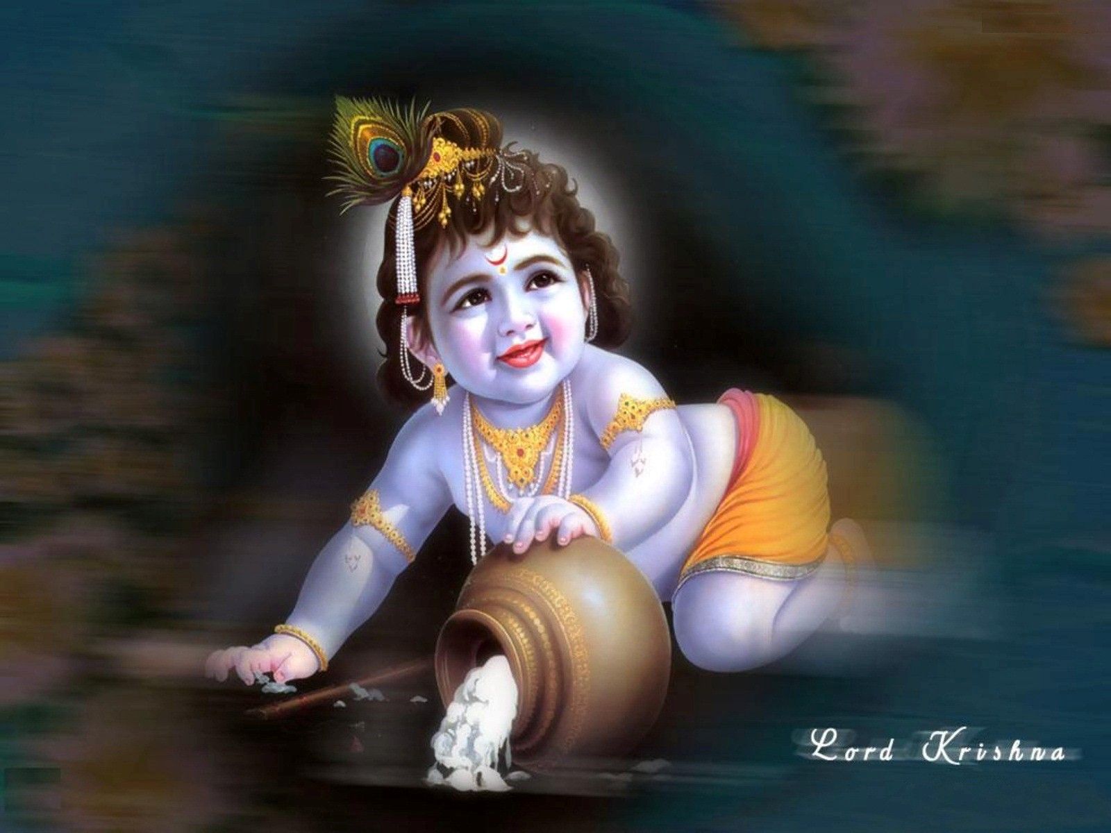 Lord Krishna as a baby