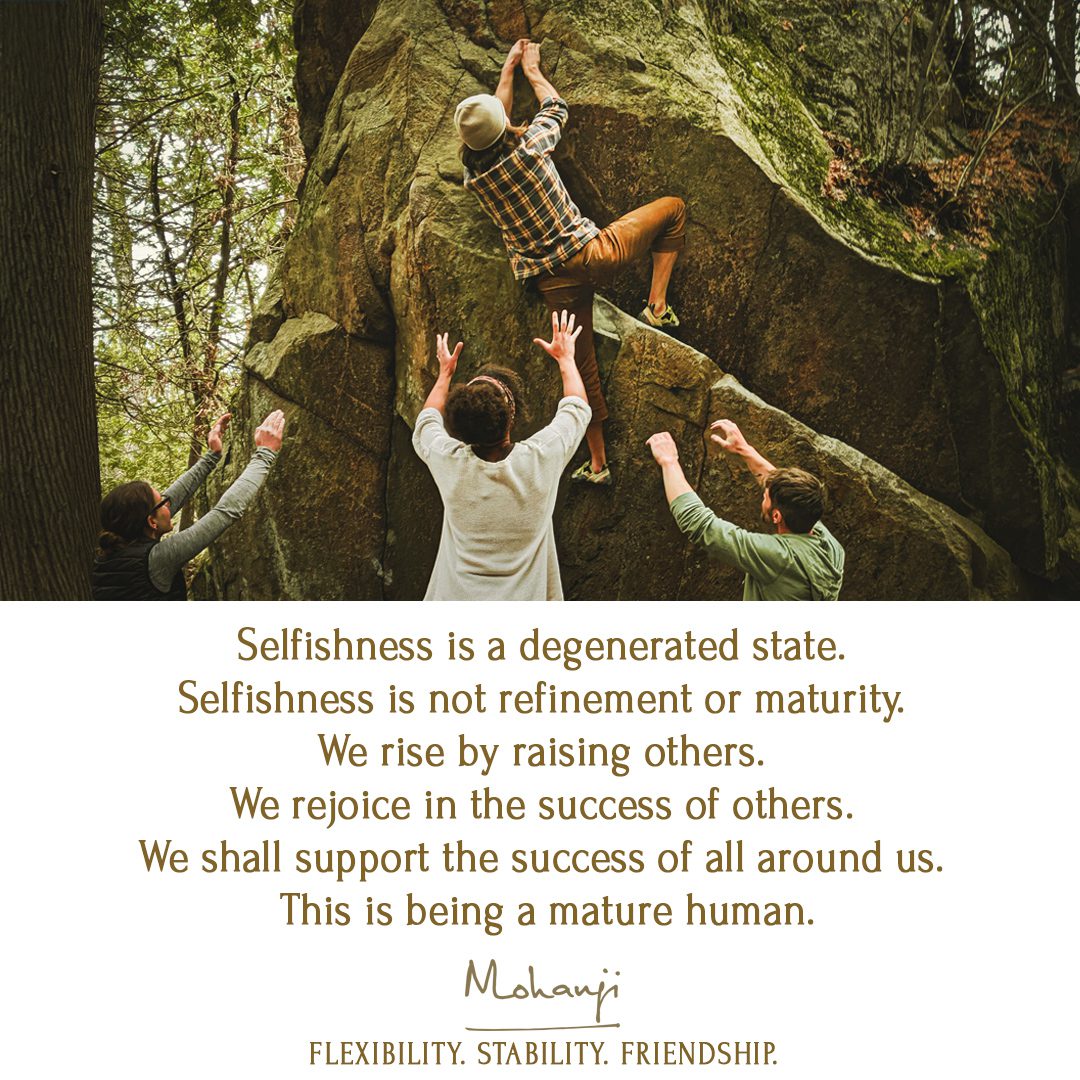 Karma yoga - selflessness; Mohanji's quote